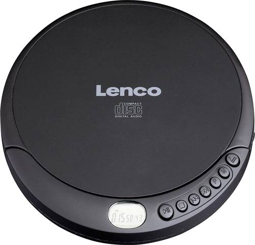 Lenco CD-010 Tragbarer CD-Player CD, CD-RW, CD-R Akku-Ladefunktion Schwarz von Lenco