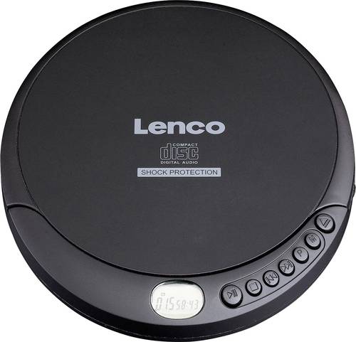Lenco CD-200 Tragbarer CD-Player CD, CD-RW, MP3 Akku-Ladefunktion Schwarz von Lenco