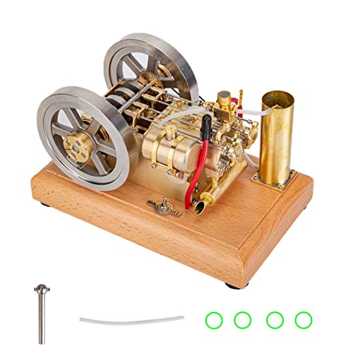 H76 5CC horizontaler Doppelzylinder-Benzinmotor, Modell – wassergekühlter OHV-Verbrennungsmotor mit zwei Schwungrädern, betriebsbereit von LenyKingPro