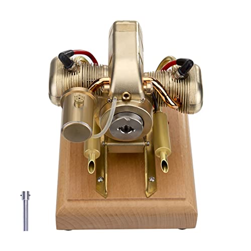 R90S 3,2 CC horizontal gegenüberliegender Doppelzylinder-Benzinmotor Modell – 4-Takt-Motorradmotor mit Holzsockel für Display und Sammler von LenyKingPro