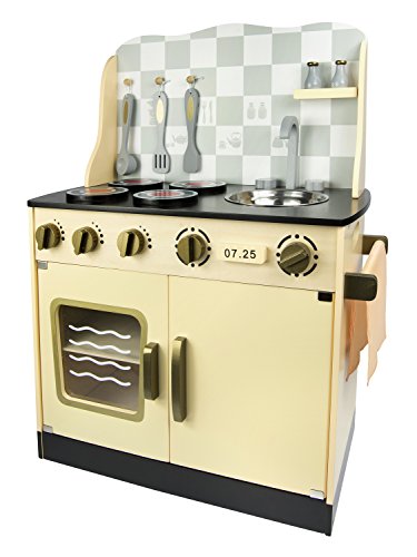 LEOMARK Kinderküche aus Holz ~ Gold Vintage ~ Spielküche mit Zubehör, Holzküche für Kinder mit Zubehör LEOMARK Kinderküche aus Holz ~ Gold Vintage ~ Spielküche mit Zubehör, Holzküche für Kinder mit Zubehör von Leomark