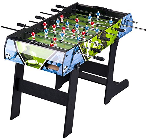 Leomark Tischfußball - SMART Sport - Kicker, Tischkicker für Kinder, Kickertisch mit Zubehör, Kickertische faltbar Klappbar, Tischkicker für Party und Spielzimmer, ab 8 Jahren von Leomark