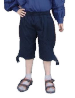 Leonardo Carbone Mittelalter Beinkleider Kleiner Recke - Kinder Kniebundhose Richard XXXS/schwarz von Leonardo Carbone