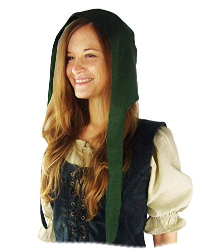 Leonardo Carbone Mittelalter Bundhaube - Unisex Björk L/XL/grün von Leonardo Carbone