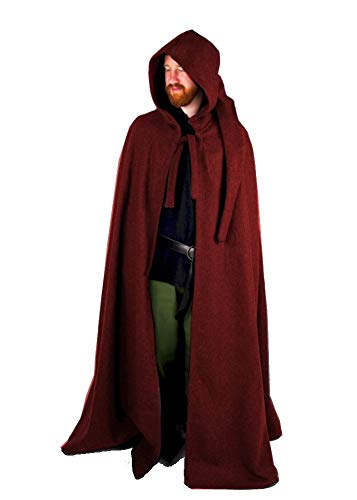 Leonardo Carbone Mittelalter Markt Umhang - Unisex Dorian rot Leonardo Carbone Mittelalter Markt Umhang - Unisex Dorian rot von Leonardo Carbone