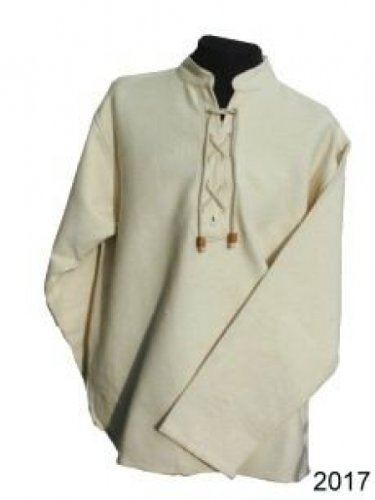 Leonardo Carbone Mittelalter Markthemd - Herren Winterhemd Ruwen XL/grau von Leonardo Carbone