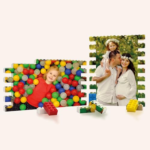 Personalisierte Bausteine mit Foto Puzzle in Eigenem Bild Bausteine Benutzerdefiniertes - Geschenk für Ihn,Sie,Paare,Frau,Männer,Kinder, Familie, Geschenkidee in 2 Format (Hochformat) von Leongeschenke