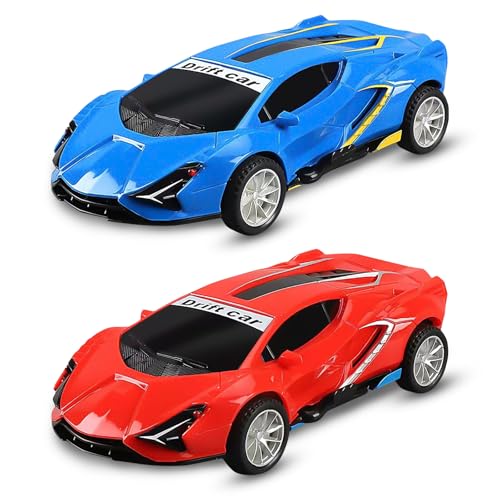 2 Stück Trägheitsauto Auto Spielzeug, Spielzeug Auto für Jungen Mädchen, Spielzeugautos ab 3 Jahren und Höher, Aufziehautos mit Rückzug - Reibungsantrieb, Kühle Drift, Stark und Resistent Gegen Sturz 2 Stück Trägheitsauto Auto Spielzeug, Spielzeug Auto für Jungen Mädchen, Spielzeugautos ab 3 Jahren und Höher, Aufziehautos mit Rückzug - Reibungsantrieb, Kühle Drift, Stark und Resistent Gegen Sturz von Leonshco
