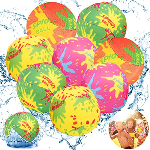 Wasserbomben Wiederverwendbar, 8 Stück Splash Ball, Wasserbälle, Kinder-Erwachsenen-Wasserball-Set, Wiederbefüllbare Wasserbomben für Wasserspielzeug Kinder Outdoor, Pool Spielzeug, Strandspielzeug Wasserbomben Wiederverwendbar, 8 Stück Splash Ball, Wasserbälle, Kinder-Erwachsenen-Wasserball-Set, Wiederbefüllbare Wasserbomben für Wasserspielzeug Kinder Outdoor, Pool Spielzeug, Strandspielzeug von Leonshco