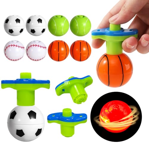 Mitgebsel Kindergeburtstag, 8 Stücke Kreisel für Kinder Kreiselspielzeug LED-Gyroskop mit Griffen, Kann als Party-Mitgebsel, Mitbringsel, Pinata Füllung, Give Aways, Lustige Klassenzimmer-Belohnung Mitgebsel Kindergeburtstag, 8 Stücke Kreisel für Kinder Kreiselspielzeug LED-Gyroskop mit Griffen, Kann als Party-Mitgebsel, Mitbringsel, Pinata Füllung, Give Aways, Lustige Klassenzimmer-Belohnung von Leonshco