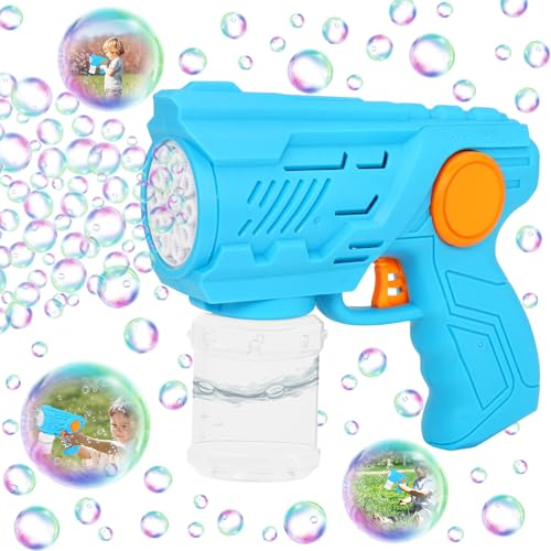 Seifenblasenpistole für Kinder, 10-Loch Seifenblasen Pistole, Elektrische Seifenblasenmaschine mit Seifenblasenlösung, Bubble Gun Geschenk Geeignet für Geburtstage, Outdoor, Partys, Hochzeiten (Blau) Seifenblasenpistole für Kinder, 10-Loch Seifenblasen Pistole, Elektrische Seifenblasenmaschine mit Seifenblasenlösung, Bubble Gun Geschenk Geeignet für Geburtstage, Outdoor, Partys, Hochzeiten (Blau) von Leonshco