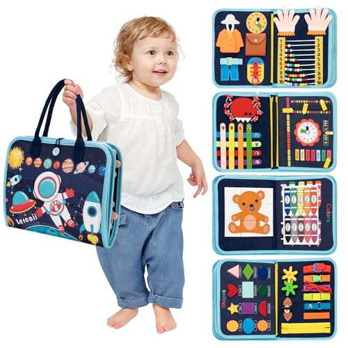 Montessori-Spielzeug für Kleinkinder im Alter von 1 2 3 4 Jahren, sensorisches Brett, pädagogische Aktivitäten zum Lernen der Feinmotorik, Spielzeug für Jungen und Mädchen, Geburtstagsgeschenk Montessori-Spielzeug für Kleinkinder im Alter von 1 2 3 4 Jahren, sensorisches Brett, pädagogische Aktivitäten zum Lernen der Feinmotorik, Spielzeug für Jungen und Mädchen, Geburtstagsgeschenk von Lercaii