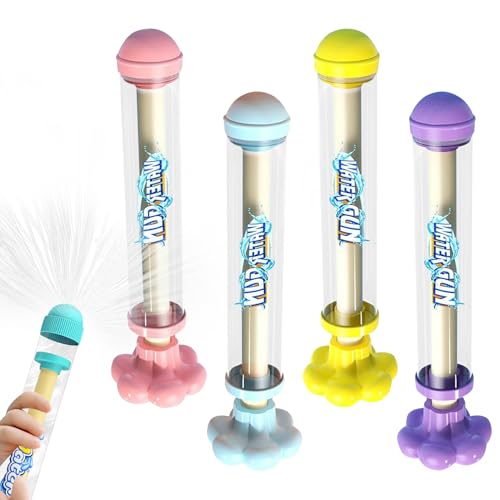 Feuerwerks Wasserpistole Spielzeug, Feuerwerks Wassersprühspielzeug Kinder, Romantische Feuerwerk Wasser Pistolen, Feuerwerke Wasserpistole, Feuerwerkseffekt Wasserspielzeug für Baden Pool (4 PCS) von Lergas