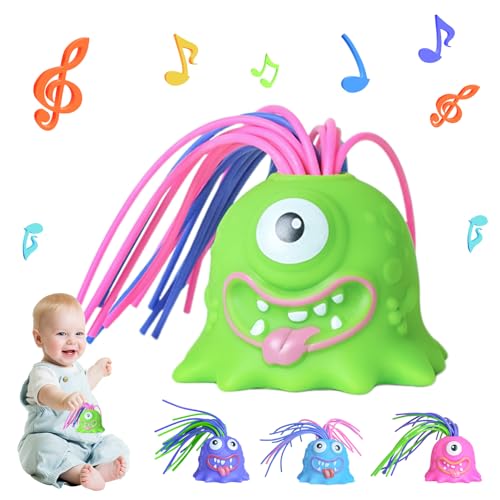 Haare Ziehen Fidget Spielzeug, Anti Stress Monster mit Schreihals, Haarziehendes Zappelspielzeug mit Geräuschen, Lustiges Haare Ziehen Spielzeug für Kinder uand Erwachsene (Grün) von Lergas