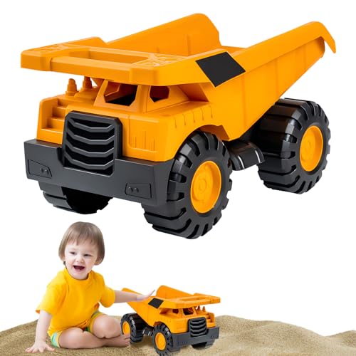 Lergas Sandspielzeug Bagger, Mini Bagger Sandkasten Spielzeug, Bewegungsfähig Sandkasten Bagger Spielzeug, Sandspielzeug Fahrzeuge für Kinder ab 2 Jahre (Muldenkipper) von Lergas