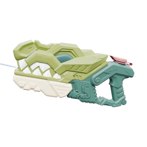 Wasserpistole Kinder, 2025 Neuer Dinosaurier Wasserspritzpistole, 580ml Wasser Pistole, 8-10 Meter Erwachsene Wasserpistolen Spritzpistole Wasser für Partys Schwimmbad Strand Garten Outdoor (Grün) von Lergas