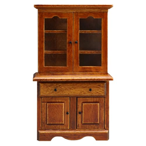 1/12 Dollhouses Möbel Vertikaler Bücherregal Display Schrank Landschaftsgestaltung Möbel Für Miniatur Szenenhausdekoration von Lerpwige