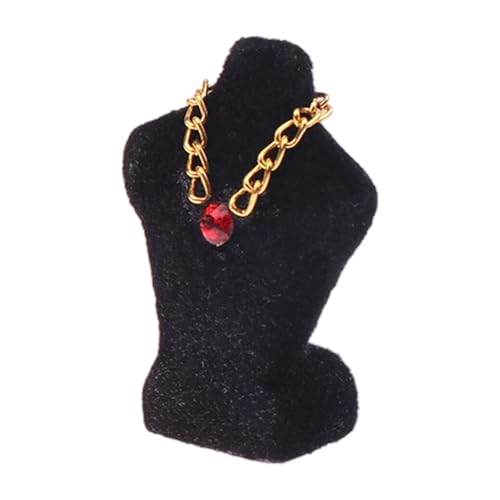 1/12 Miniatur-Schmuck-Schaufensterpuppe mit abnehmbarer Halskette für Boutique-Geschäft, Puppenhaus, Landschaftsrequisiten, Puppenhaus-Zubehör 1/12 Miniatur-Schmuck-Schaufensterpuppe mit abnehmbarer Halskette für Boutique-Geschäft, Puppenhaus, Landschaftsrequisiten, Puppenhaus-Zubehör von Lerpwige