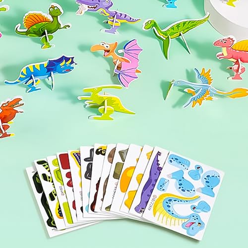 25 Blätter/Set Puzzle Spielzeug Cartoon Tierthema 3D Puzzle Block Vorschulbildungspädagogik Spielzeug Für Kleinkinder von Lerpwige