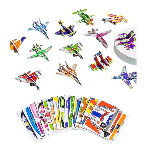 25 Blätter/Set Puzzle Toy Cartoon Tierthema 3D Puzzle Block Vorschule Bildungstraining Gehirnspielzeug Für Kleinkinder von Lerpwige