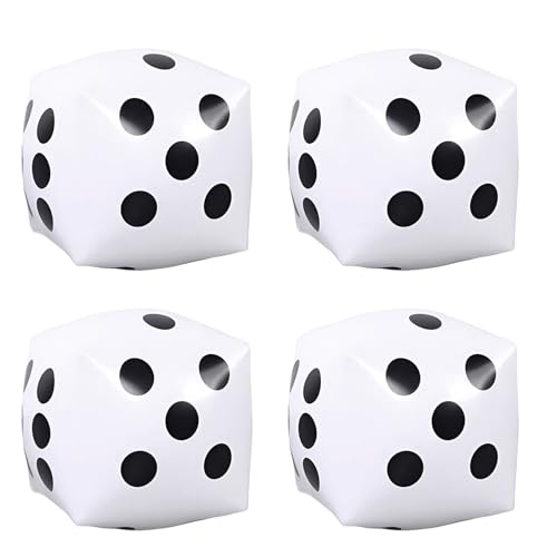 4pcs Übergroße Aufblasbare Würfel Große Spiele 17.7 Big PVC Dices Übergroßes Spiel Dices Klassenzimmer Teaching von Lerpwige
