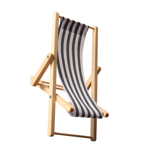 Dollhouses Lounger Modell Realistische Puppenhäuser Deck Stuhl Realistische Spiel Deck Stuhl Realistisch 1:12 Modell Größe Spielzeug von Lerpwige