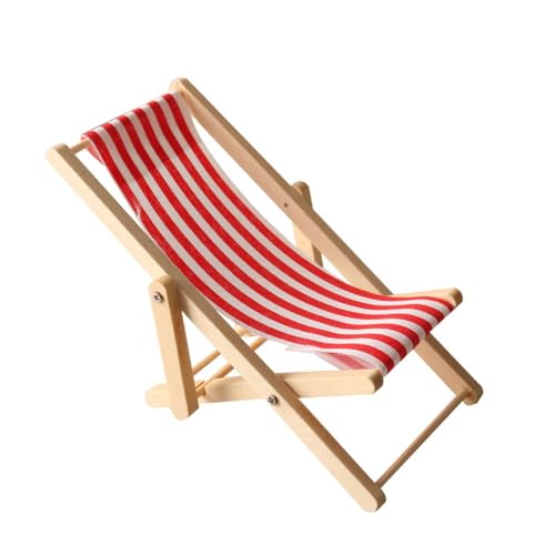 Dollhouses Lounger Modell Realistische Puppenhäuser Deck Stuhl Realistische Spiel Deck Stuhl Realistisch 1:12 Modell Größe Spielzeug von Lerpwige