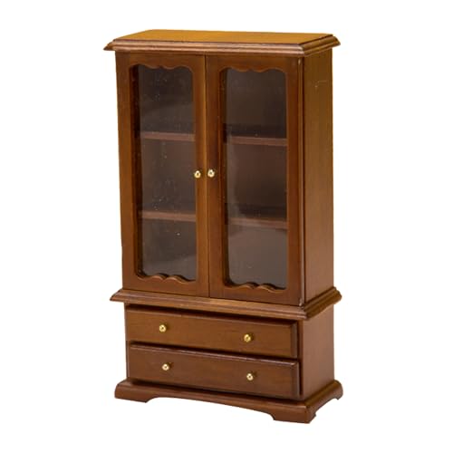 Dolls House Display Miniaturen Holz Zakka Spielzeug So Tun Als Realistisches Modellschrank Modell Spielt von Lerpwige