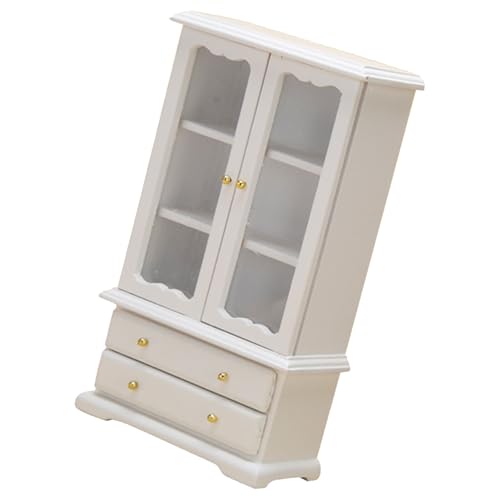 Dolls House Display Miniaturen Holz Zakka Spielzeug So Tun Als Realistisches Modellschrank Modell Spielt von Lerpwige
