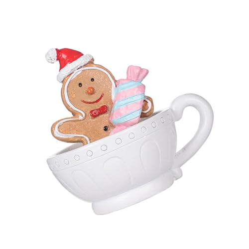 Harze Santa Snowman Lebkuchen Becher Figur Ornament Für Weihnachtskuchen Spitzen Dekoration Für Heimtischregal Harze Santa Snowman Lebkuchen Becher Figur Ornament Für Weihnachtskuchen Spitzen Dekoration Für Heimtischregal von Lerpwige