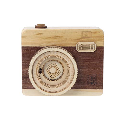 Hölzerne Musikbox Retro Kamera Design Klassische Melodie Geburtstagshome Dekoration Hölzerne Musikbox Retro Kamera Design Klassische Melodie Geburtstagshome Dekoration von Lerpwige