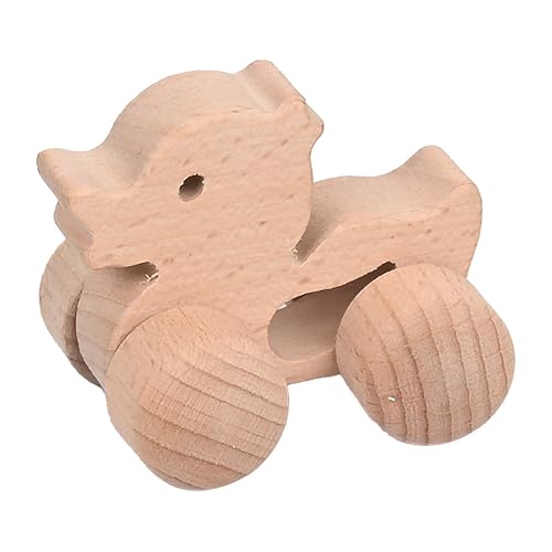 Inertial Push Car Wood Tierauto Bildungsspielzeug Für Babys Und Kleinkind Handgriff Interaktive Handaugenkoordination Kognitive Entwicklung von Lerpwige