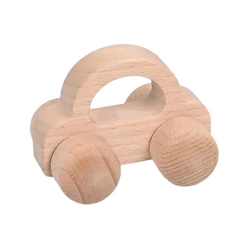 Inertial Push Car Wood Tierauto Bildungsspielzeug Für Babys Und Kleinkind Handgriff Interaktive Handaugenkoordination Kognitive Entwicklung von Lerpwige