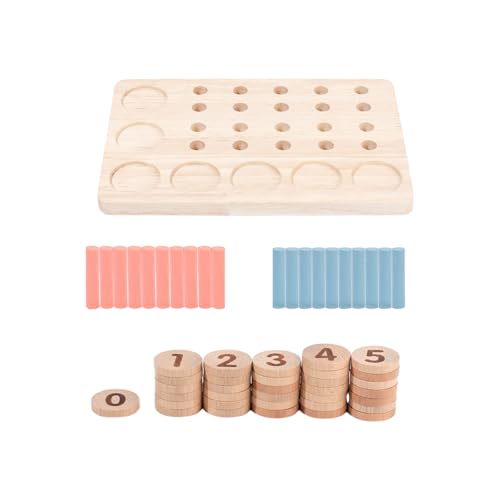 Kinder Zählen Pegs Lernpädagogische Puzzle Interaktives Mathematik Lernrätsel Für Kleinkindholzblöcke Set Set von Lerpwige