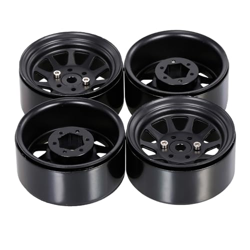 Lerpwige 1 9 Zoll Beadlock Rad Hub Auto Hub Crawler Rad Rim Set Modified Accessoires 1/10 Fernbedienung Upgrade Kits von Lerpwige
