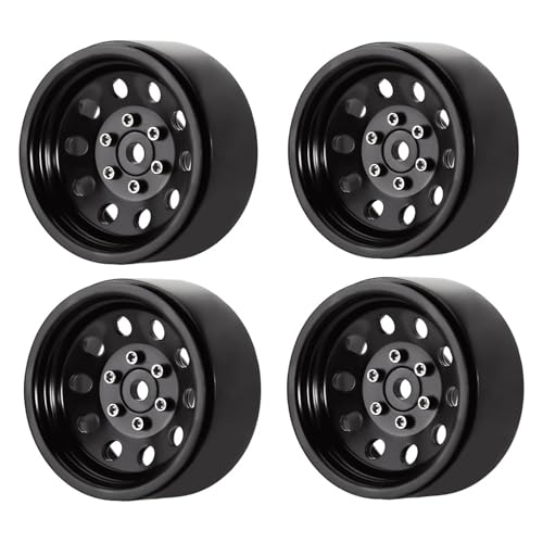 Lerpwige 1 9 Zoll Perldlock Rad Felgen Metallrad Hubs Radketten Set Von 4pcs Für 1:10 Fernbedienungsspiel Fahrzeug Crawl Automodell von Lerpwige