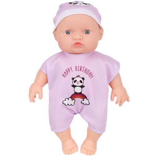 Lerpwige 25 cm Realistische Vinyls Babypuppen Weiche Und Sichere Flexible Gelenke Fördern Puppenrollen Rollenspielzeug Für Kinder Frühkindliche Entwicklung Spielzeug von Lerpwige