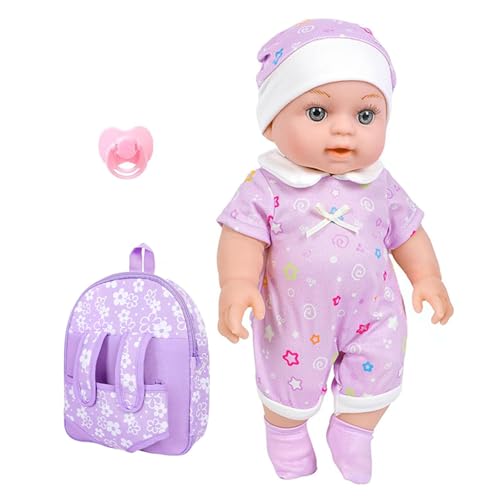 Lerpwige 30 cm Wie Reborns Babypuppen Mit Modekleidung Schnuller Und Rucksack Kinder Sammlerkomfort von Lerpwige