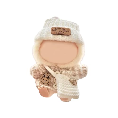Lerpwige 3pieces Dolls Clothing Set Mit Gestricktem Pulloverhut Und Tasche Für 17 cm Anhänger Dolls Outfit Display Dressingup von Lerpwige