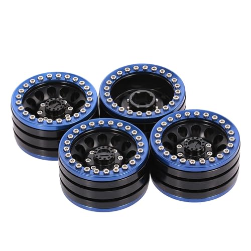 Lerpwige 4 Pieces/Set Metall Crawler Wheel Rims Crawler Wheel Felgen Für Fernbedienungsauto Modifizierterregelungssteuerungs Crawler Upgrade Vorräte von Lerpwige