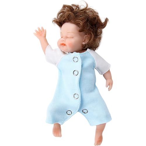 Lerpwige 7 Wie Reborns Puppen Spielzeugfigur Interaktiver Ganzkörper Silikon Babypuppen Die Echte Und Abnehmbare Kleidung Aussieht von Lerpwige