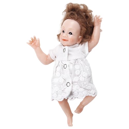 Lerpwige 7 Wie Reborns Puppen Spielzeugfigur Interaktiver Ganzkörper Silikon Babypuppen Die Echte Und Abnehmbare Kleidung Aussieht von Lerpwige