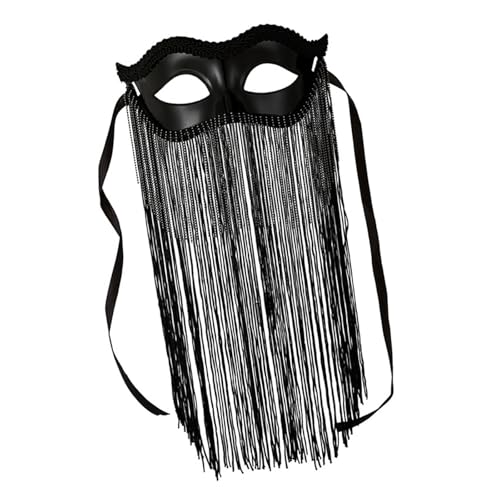 Lerpwige Abend Ball Prom Masque Lace Foxes Katzen Gesichtsmaske Mit Quasten Veil Party Masque Maskeraden Für Halloween Halb Gesicht Eyemask von Lerpwige