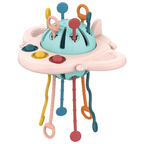 Lerpwige Baby Zahnen Spielzeug Erfassen Spielzeug Für Kleinkinder Kindergarten Dekorationen Baby Teether Grip Press Pull Toy von Lerpwige