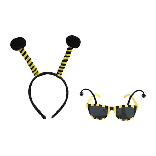 Lerpwige Bienenkostüm-Set für Kinder und Erwachsene, Bienenkostüm, Stirnband, Brille für Halloween, Cosplay, Party, Requisiten, Halloween, Cosplay-Party Lerpwige Bienenkostüm-Set für Kinder und Erwachsene, Bienenkostüm, Stirnband, Brille für Halloween, Cosplay, Party, Requisiten, Halloween, Cosplay-Party von Lerpwige