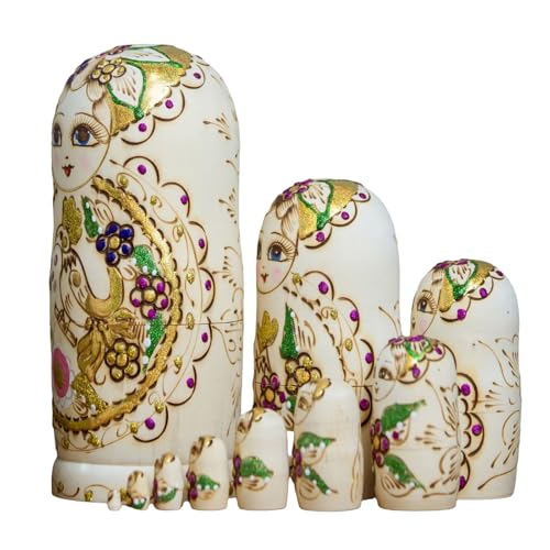 Lerpwige Bunte Kulturelle Russische Matryoshka Puppen Für Raum Decors Decors Holznistspielzeug Für Geschenke Und Dekorationen von Lerpwige