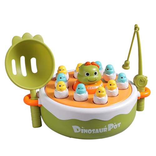 Lerpwige Dinosaur Thema Fischereispielbrett Rotationspartner Fischereispielzeug Mit Musik Für Kinder Frühschullernung Geburtstagsgeschenk von Lerpwige