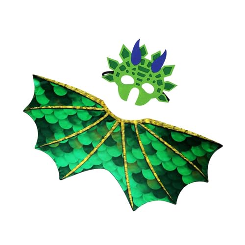 Lerpwige Dinosaurier-Kostüm für Kinder, Dinosaurier-Flügel-Umhang und Kinder-Drachenflügel-Umhang für Kinder, Jungen, Mädchen, Halloween, Geburtstag, Cosplay Lerpwige Dinosaurier-Kostüm für Kinder, Dinosaurier-Flügel-Umhang und Kinder-Drachenflügel-Umhang für Kinder, Jungen, Mädchen, Halloween, Geburtstag, Cosplay von Lerpwige