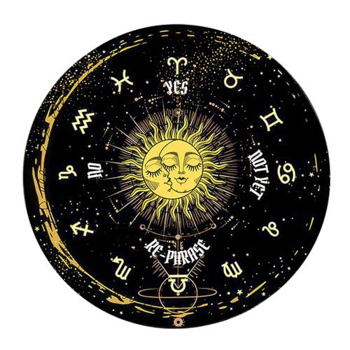 Lerpwige Divinations Mat Sonon Mond Muster Altäre Tarotkartenpolster Astrologie Pendel Chart Matte Für Gottesheilungen von Lerpwige