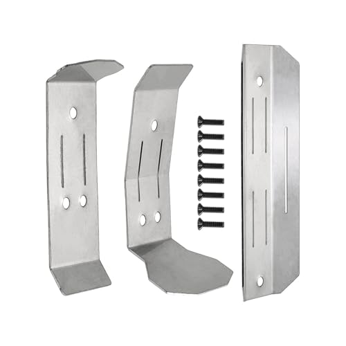 Lerpwige Fernbedienungssteuer Skid Platten Chassis Modell Edelstahl Stahlwagenversorgungen Skid Guard Board Schutzabendbare Teile von Lerpwige
